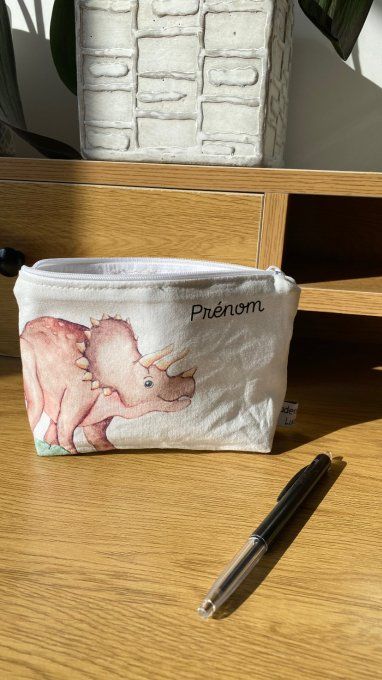 Petite trousse Dino personnalisable 