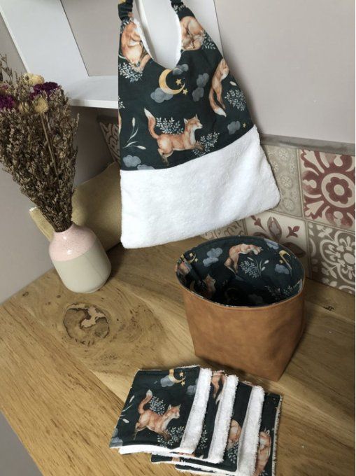 Semainier de lingettes Renard au clair de Lune
