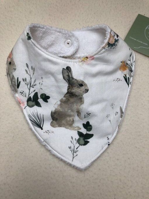 Bavoir bandana Lapin