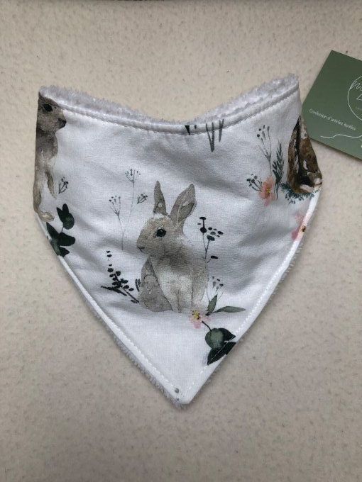 Bavoir bandana Lapin